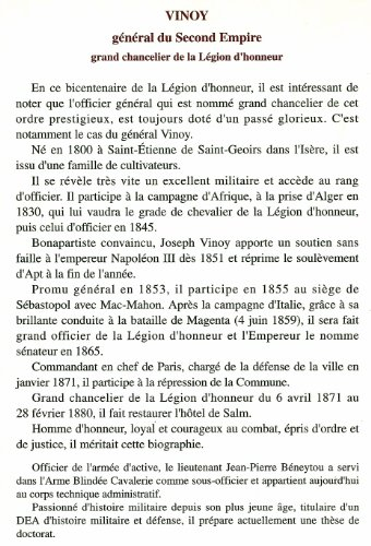 Vinoy : général du second Empire, grand chancelier de la Légion d'honneur