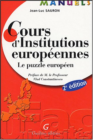 Cours d'institutions européennes