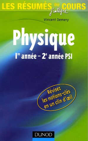 Physique 1re année-2e année PSI