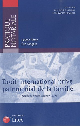 Droit international privé patrimonial de la famille
