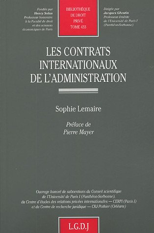Les contrats internationaux de l'administration