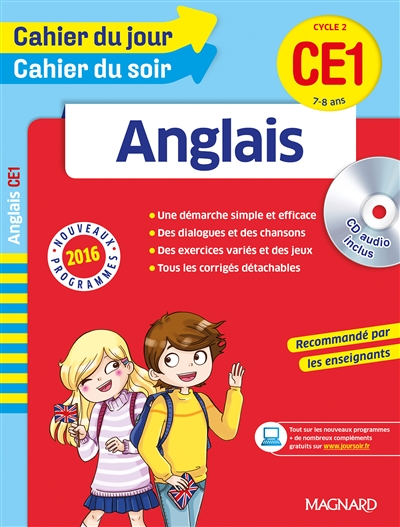 Anglais CE1, cycle 2, 7-8 ans : nouveaux programmes 2016