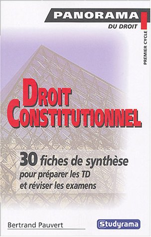 Droit constitutionnel : Théorie générale - Ve République