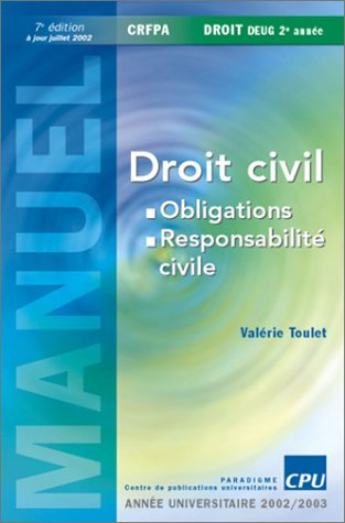 Droit civil, Obligations, Responsabilité civile