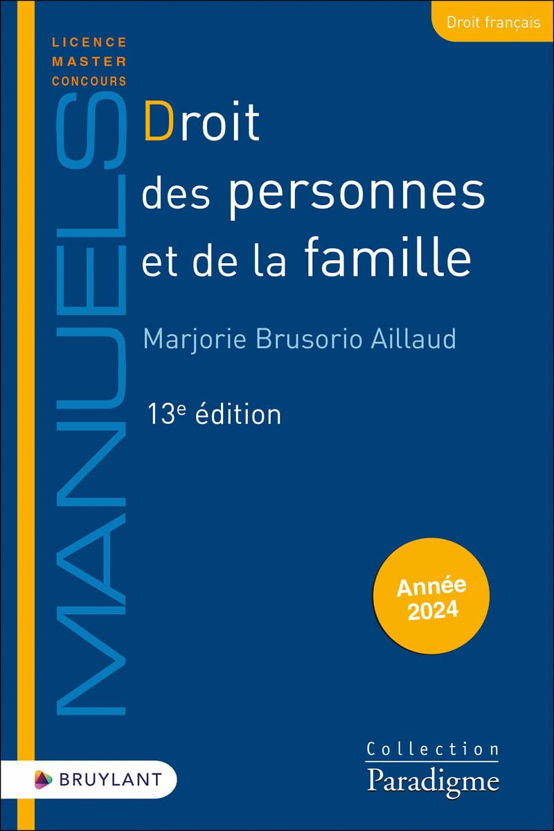 Droit des personnes et de la famille : année 2024