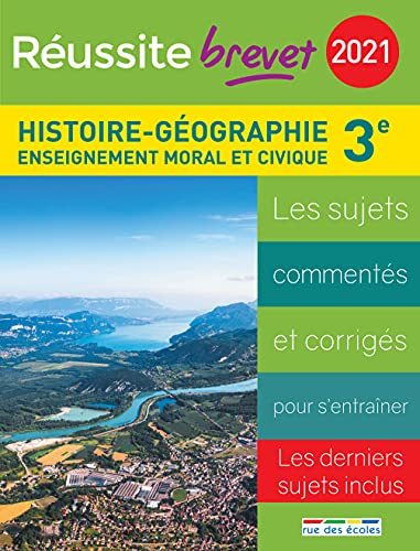 Histoire géographie, enseignement moral et civique, collège 3e série générale, 2021 : les sujets com