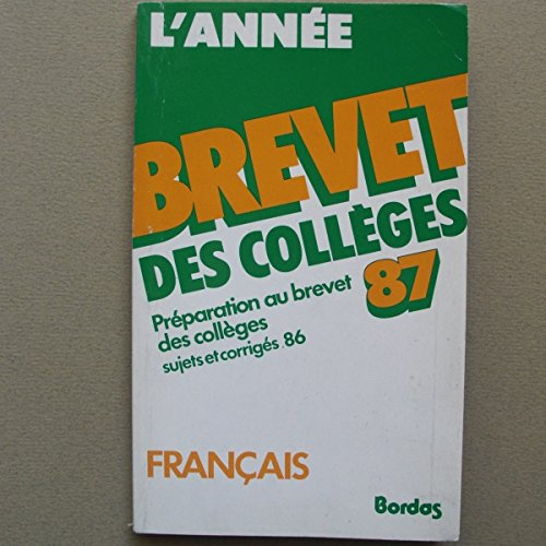 ANN.BREV.87 FRANCAIS    (Ancienne Edition)