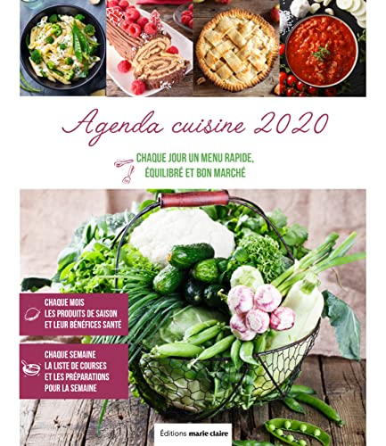 Agenda cuisine 2020 : 365 menus rapides, équilibrés, bon marché