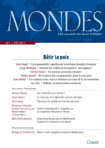Mondes, n° 7. Bâtir la paix