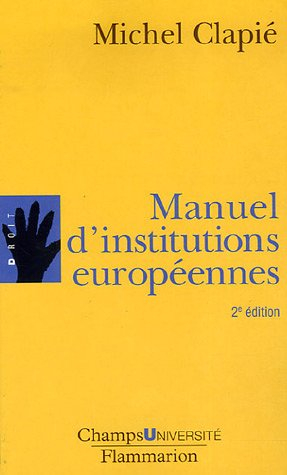 Manuel d'institutions européennes