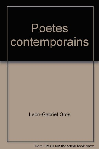 Poètes contemporains