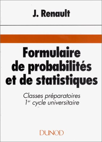 Formulaire de probabilités et de statistiques