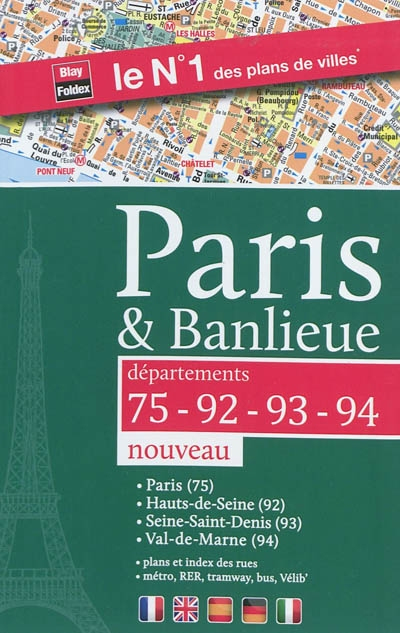 Paris & banlieue : départements 75-92-93-94