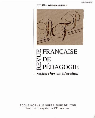 Revue française de pédagogie, n° 179