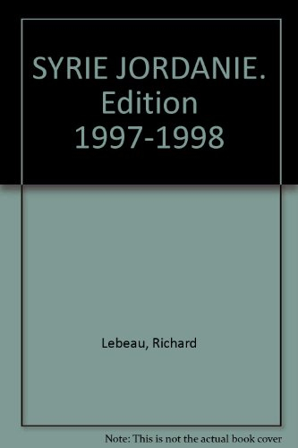 syrie jordanie. edition 1997-1998