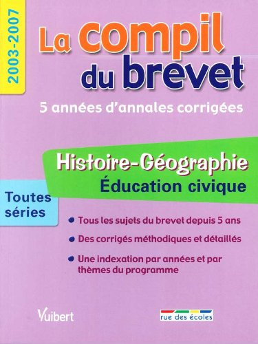 histoire-géographie education civique toutes séries : 2003-2007