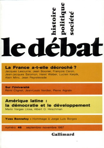 le débat, numéro 46, septembre-novembre 1987