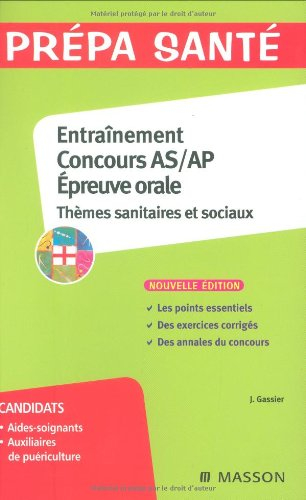 Entraînement, concours AS-AP épreuve orale : thèmes sanitaires et sociaux