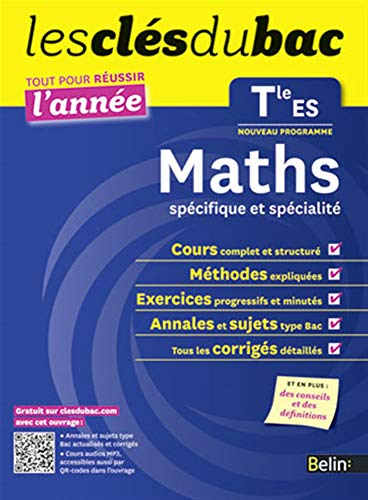 Maths spécifique et spécialité terminale ES : nouveau programme