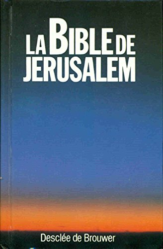 la bible de jérusalem (édition économique)