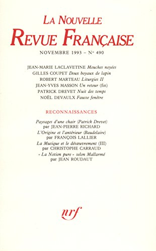 Nouvelle revue française, n° 490