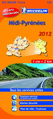 Carte REGION Midi-Pyrnes 2012