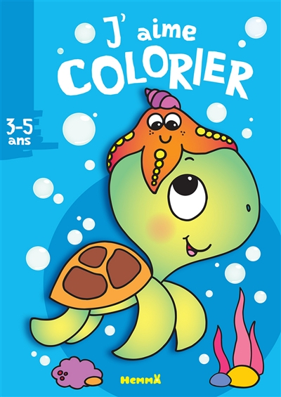 J'aime colorier, 3-5 ans : tortue