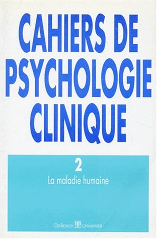 Cahiers de psychologie clinique 94/2 - collectif/cahiers de psychologie clinique 94/2 /la maladie h