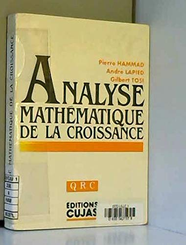 Analyse mathématique de la croissance