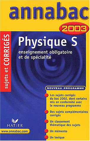 Physique, S : 2003