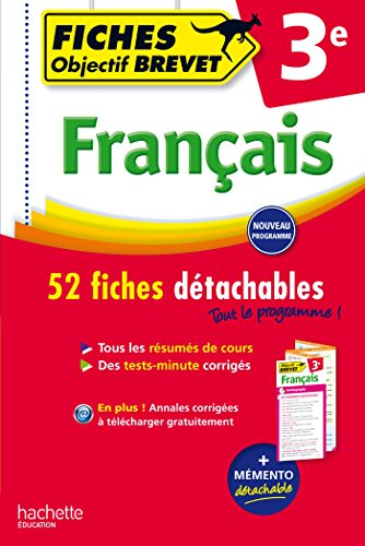 Français 3e : 52 fiches détachables