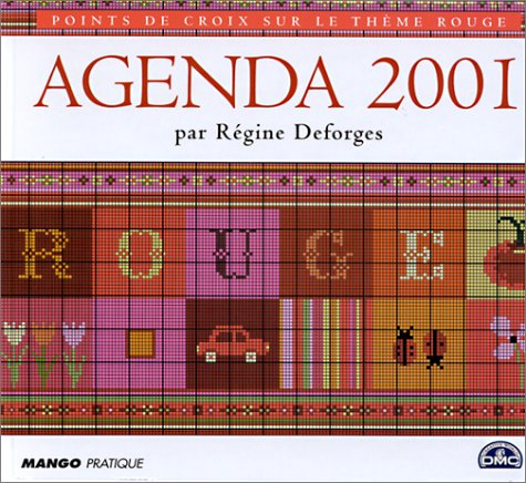 Agenda point de croix 2001 : rouge