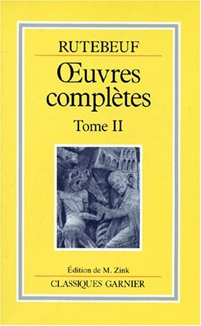 rutebeuf, oeuvres complètes, tome 2