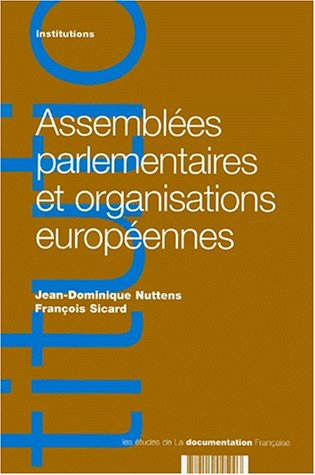 Assemblées parlementaires et organisations européennes