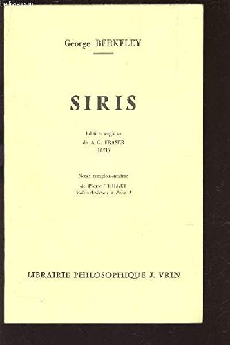 siris, édition anglaise de a.c. fraser