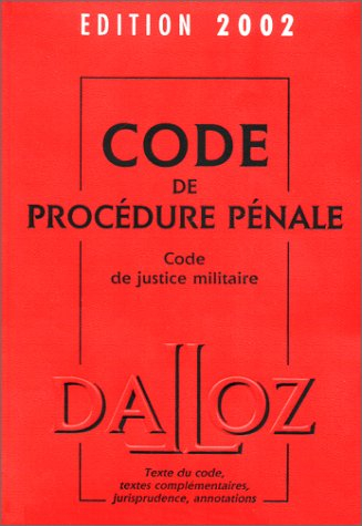 code de procédure pénale, édition 2002