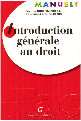 Introduction générale au droit