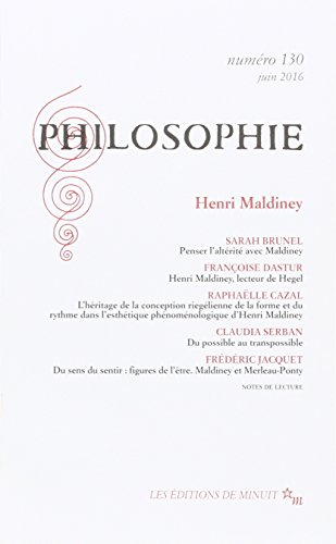 Philosophie, n° 130. Henri Maldiney