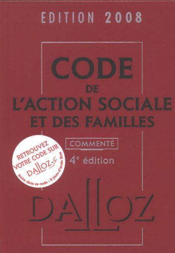 Code de l'action sociale et des familles 2008