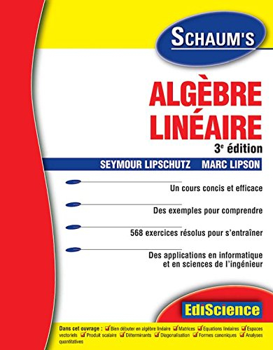 Algèbre linéaire : un cours concis et efficace, des exemples pour comprendre, 568 exercices résolus 
