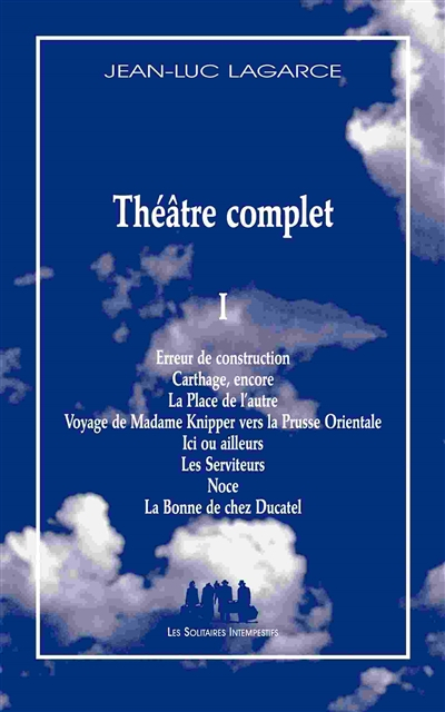 Théâtre complet. Vol. 1