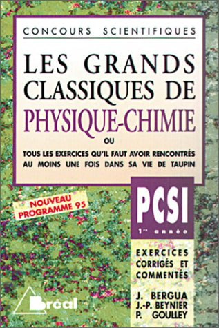 Physique-chimie : PCSI 1re année