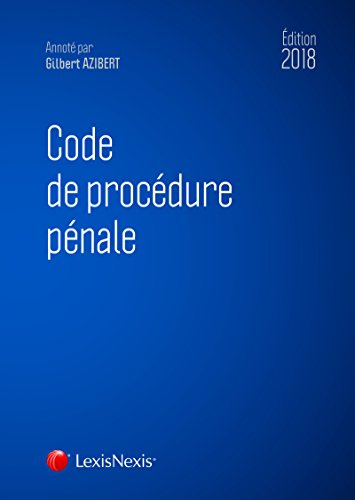 Code de procédure pénale 2018