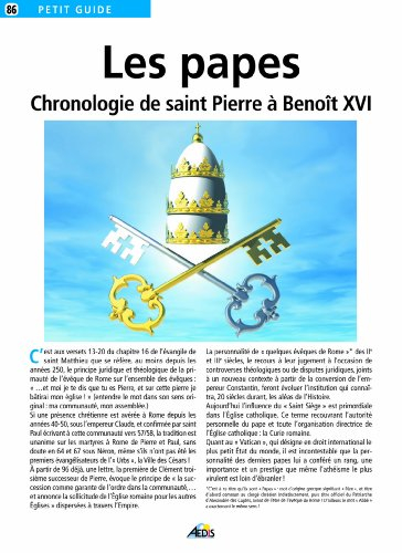 Les papes : chronologie de saint Pierre à Jean-Paul II