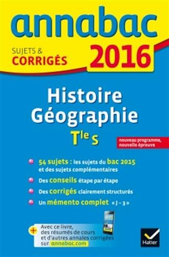 Histoire géographie terminale S : 2016 : nouveau programme, nouvelle épreuve