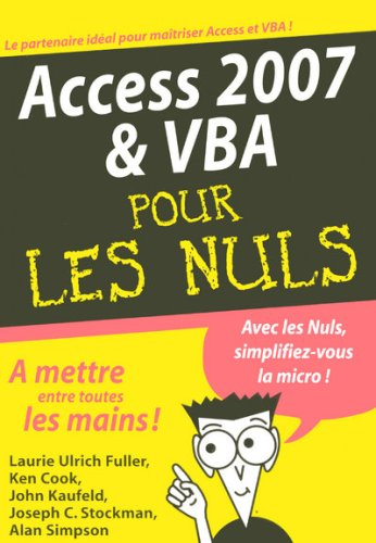 Access 2007 & VBA pour les nuls