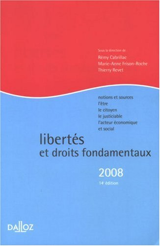 Libertés et droits fondamentaux 2008