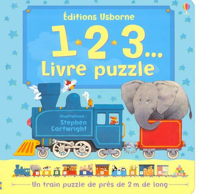 1, 2, 3... livre puzzle : un train puzzle de près de 2 m de long