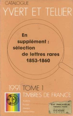 yvert et tellier, tome 1: timbres de france, 1991