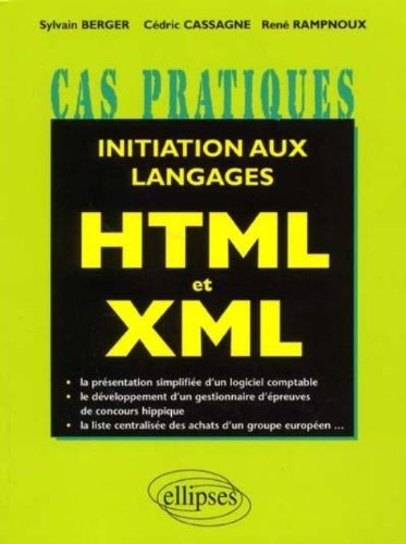 Initiation aux langages HTML et XML